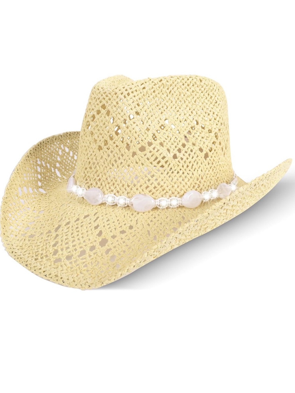 Straw Cowboy Hat Cowgirl Woven Sun Hat Western Cowboy Hat Beach